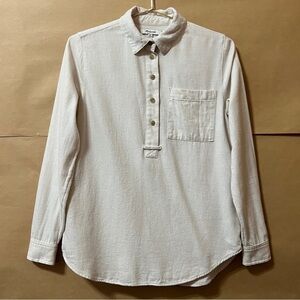Madewell White Button-Up Top